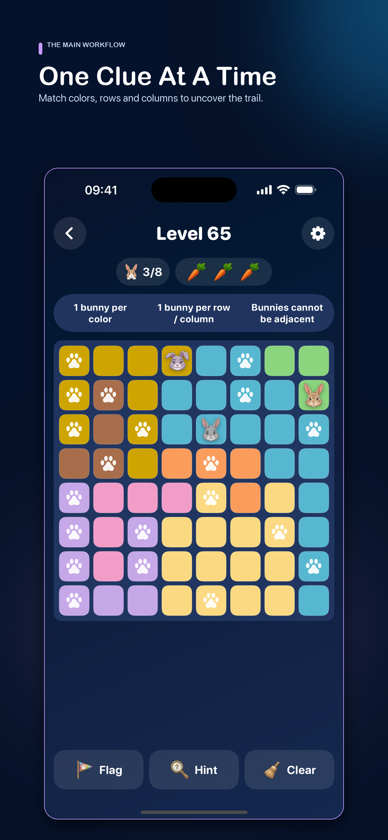 Following one clue at a time
